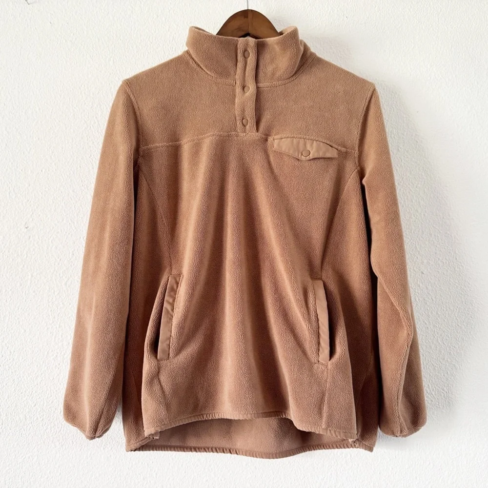Midweight Snap Fleece Pullover Medium Brown Gorpcore Hygge 32 Degrees Heat